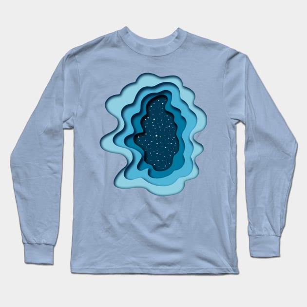 Peer Into The Celestial World Long Sleeve T-Shirt by leBoosh-Designs